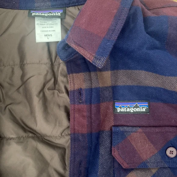 Like New Patagonia Insulated Button Down Plaid Flannel - Picture 2 of 4